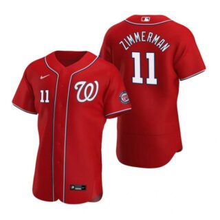 Men's Ryan Zimmerman Washington Nationals Flex Base Jersey Red Red