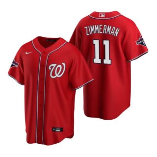 Men's Ryan Zimmerman Washington Nationals Cool Base Jersey Red World Series Champions Red WS