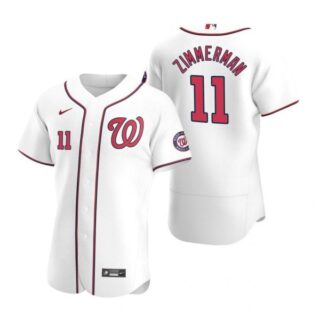 Men's Ryan Zimmerman Washington Nationals Flex Base Jersey Red White Home