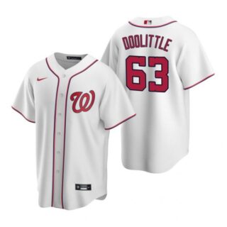 Men's Sean Doolittle Washington Nationals Cool Base Jersey Red White Home