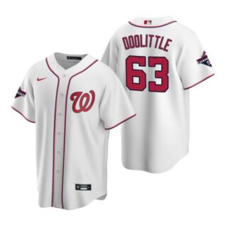 Men's Sean Doolittle Washington Nationals Cool Base Jersey White World Series Champions White WS