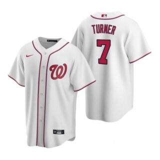 Men's Trea Turner Washington Nationals Cool Base Jersey White Home White Home
