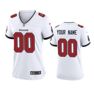 Women's Custom Tampa Bay Buccaneers Vapor Limited Jersey Stitched White