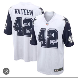 Men's Dallas Cowboys #42 Vaughn White Vapor Untouchable Limited Stitched Football Jersey