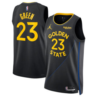 Men's Golden State Warriors #23 Draymond Green Black 2024 25 Statement Edition Stitched Basketball Jersey