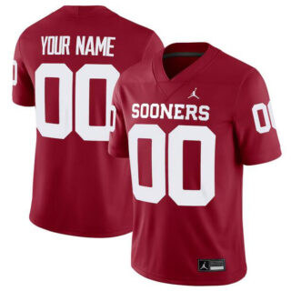 Men's Oklahoma Sooners Active Player Custom Red Stitched Football Jersey