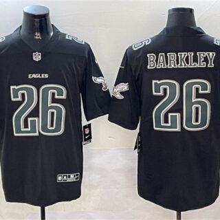 Men's Philadelphia Eagles #26 Saquon Barkley Black Fashion Vapor Untouchable Limited Stitched Football Jersey