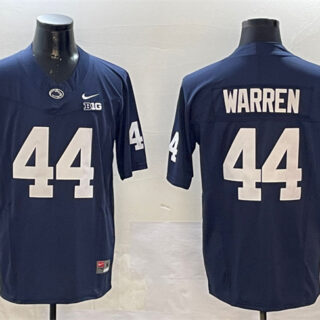 Men's Penn State Nittany Lions #44 Davis Warren Navy 2024 F.U.S.E. Vapor Limited Stitched Jersey