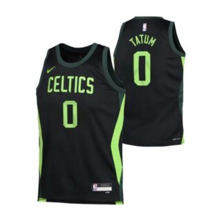 Men's Jayson Tatum #0 Boston Celtics 2025 City Edition NBA Swingman Jersey