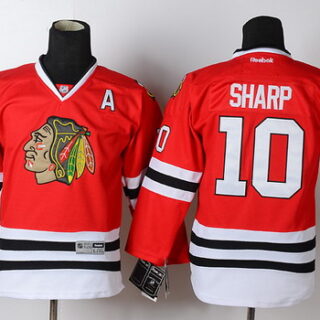 Youth Chicago Blackhawks #10 Patrick Sharp Red Jersey