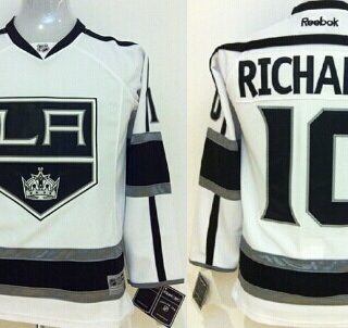 Youth Los Angeles Kings #10 Mike Richards White Jersey