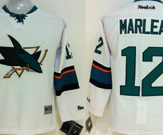 Youth San Jose Sharks #12 Patrick Marleau 2014 White Jersey