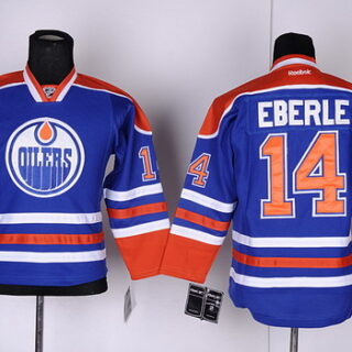 Youth Edmonton Oilers #14 Jordan Eberle Royal Blue Jersey