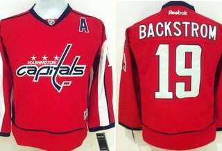 Youth Washington Capitals #19 Nicklas Backstrom Red Jersey