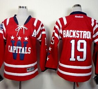 Youth Washington Capitals #19 Nicklas Backstrom 2015 Winter Classic Red Jersey