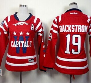 Women's Washington Capitals #19 Nicklas Backstrom 2015 Winter Classic Red Jersey
