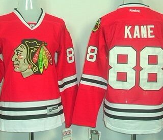Women's Chicago Blackhawks #88 Patrick Kane Red Jersey