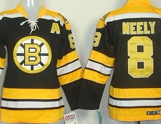 Women's Boston Bruins #8 Cam Neely Black Throwback CCM s Jersey