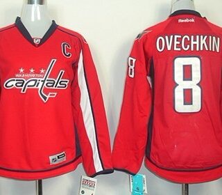 Women's Washington Capitals #8 Alexander Ovechkin Red Jersey