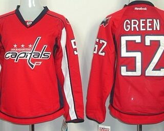 Women's Washington Capitals #52 Mike Green Red Jersey