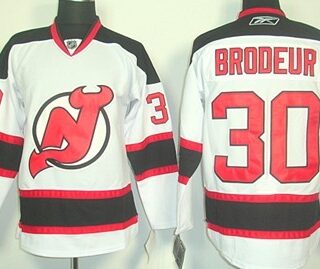 Youth New Jersey Devils #30 Martin Brodeur White Jersey