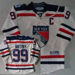 Youth New York Rangers #99 Wayne Gretzky 2012 Winter Classic Cream Jersey