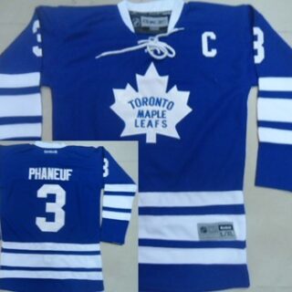 Youth Toronto Maple Leafs #3 Dion Phaneuf Blue Third Jersey