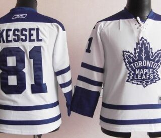 Youth Toronto Maple Leafs #81 Phil Kessel White Third Jersey