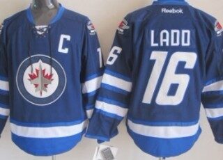 Youth Winnipeg Jets #16 Andrew Ladd Navy Blue Jersey