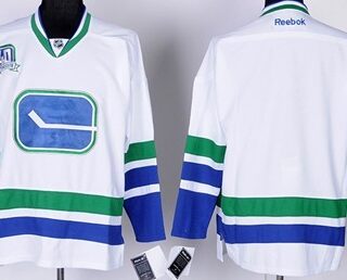 Youth Vancouver Canucks Blank White Third Jersey