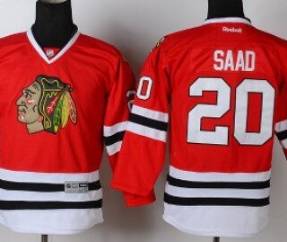 Youth Chicago Blackhawks #20 Brandon Saad Red Jersey
