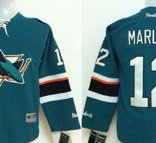 Youth San Jose Sharks #12 Patrick Marleau 2014 Blue Jersey