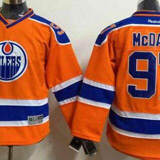 Youth Edmonton Oilers #97 Connor McDavid 2015 Orange Jersey