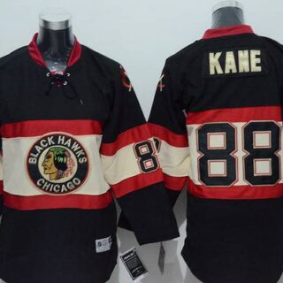 Chicago Youth Chicago Blackhawks #88 Patrick Kane Alternate Black Third NHL Reebok Jersey