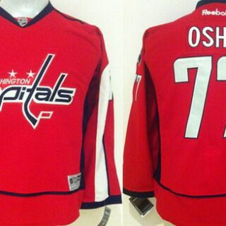 Youth Washington Capitals #77 T.J. Oshie Home Red NHL Reebok Jersey