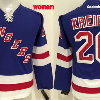 Women's New York Rangers #20 Chris Kreider Light Blue Womens Jersey