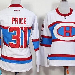 Women's Montreal Canadiens #31 Carey Price Reebok White 2016 Winter Classic Premier Jersey
