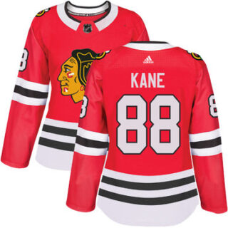 Women's Chicago Blackhawks #88 Patrick Kane Red Home Authentic Stitched NHL Jersey