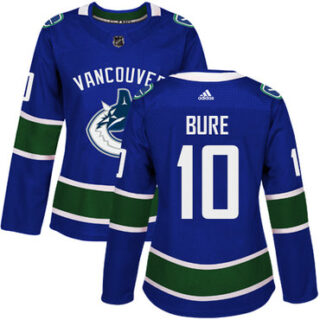 Women's Vancouver Canucks #10 Pavel Bure Blue Home Authentic Stitched NHL Jersey