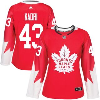 Women's Toronto Maple Leafs #43 Nazem Kadri Red Team Canada Authentic Stitched NHL Jersey