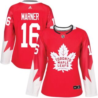 Women's Toronto Maple Leafs #16 Mitchell Marner Red Team Canada Authentic Stitched NHL Jersey