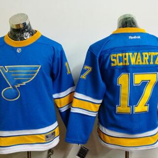 Youth St. Louis Blues #17 Jaden Schwartz Light Blue 2017 Winter Classic Stitched NHL Jersey