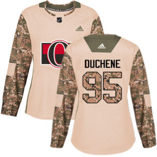 Women's Ottawa Senators #95 Matt Duchene Camo Authentic 2017 Veterans Day Stitched NHL Jersey