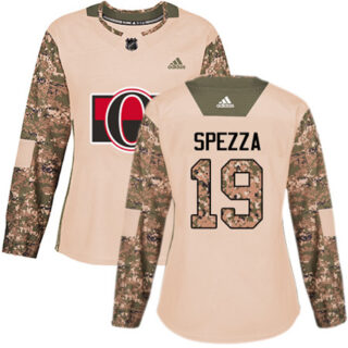 Women's Ottawa Senators #19 Jason Spezza Camo Authentic 2017 Veterans Day Stitched NHL Jersey