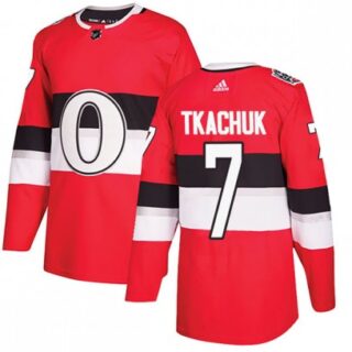 Youth Ottawa Senators #7 Brady Tkachuk 2017-100 Red Classic Jersey