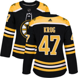 Women's Boston Bruins #47 Torey Krug Black Home Authentic Stitched NHL Jersey