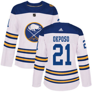 Women's Buffalo Sabres #21 Kyle Okposo White Authentic 2018 Winter Classic Stitched NHL Jersey