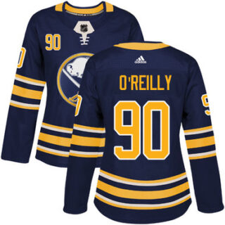 Women's Buffalo Sabres #90 Ryan O'Reilly Navy Blue Home Authentic Stitched NHL Jersey