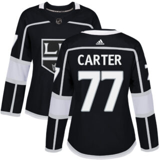 Women's Los Angeles Kings #77 Jeff Carter Black Home Authentic Stitched NHL Jersey