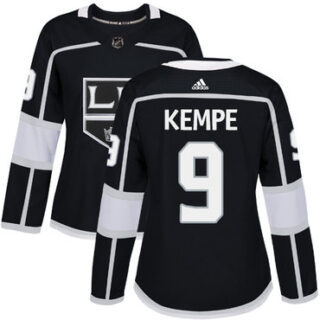 Women's Los Angeles Kings #9 Adrian Kempe Black Home Authentic Stitched NHL Jersey